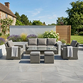 Paris Rattan Seven Seater Deluxe Sofa Dining Set from Roseland Furniture