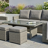 Paris Rattan Seven Seater Deluxe Sofa Dining Set from Roseland Furniture
