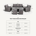 Paris Rattan Seven Seater Deluxe Sofa Dining Set from Roseland Furniture