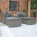 Paris Rattan Multi Setting Relaxer Set 5pc from Roseland Furniture