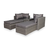 Paris 2-4 Seater Rattan Multi Setting Relaxer Set