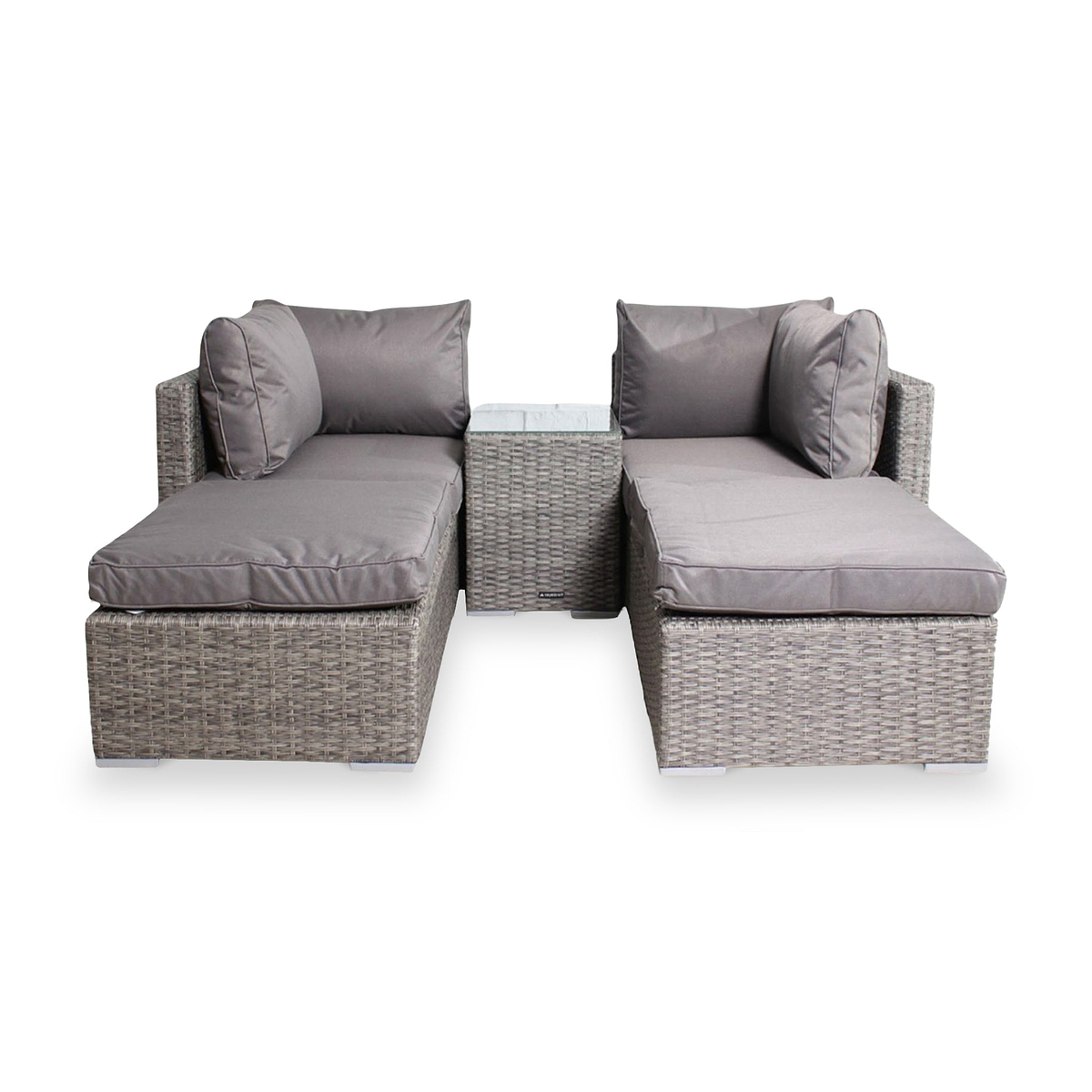 Paris 2-4 Seater Rattan Multi Setting Relaxer Set