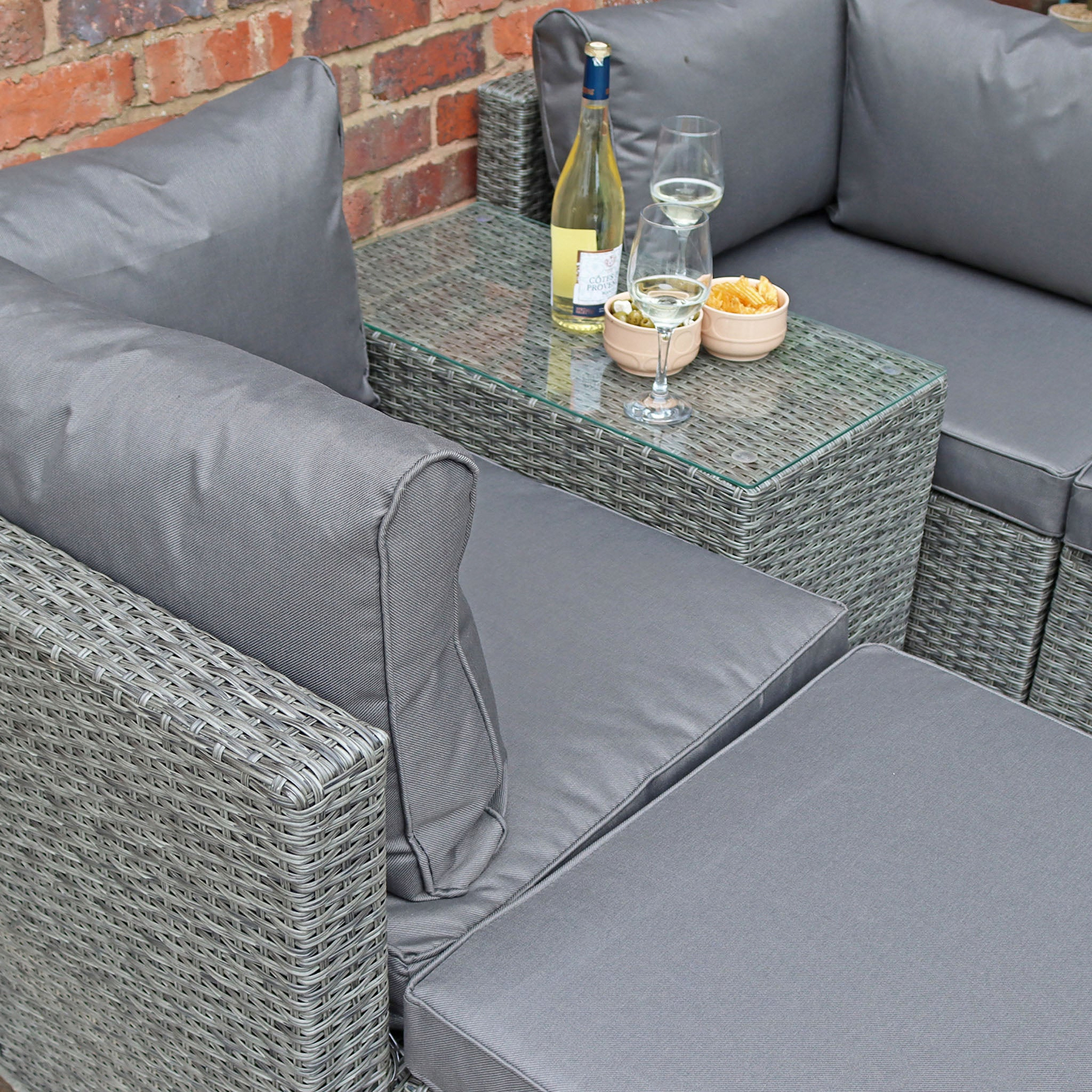 Paris Rattan Multi Setting Relaxer Set 5pc from Roseland Furniture