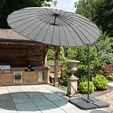 3m Shanghai Cantilever Parasol Grey from Roseland Furniture