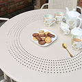 Porto Champagne 4 Seater Round Dining Set from Roseland Furniture