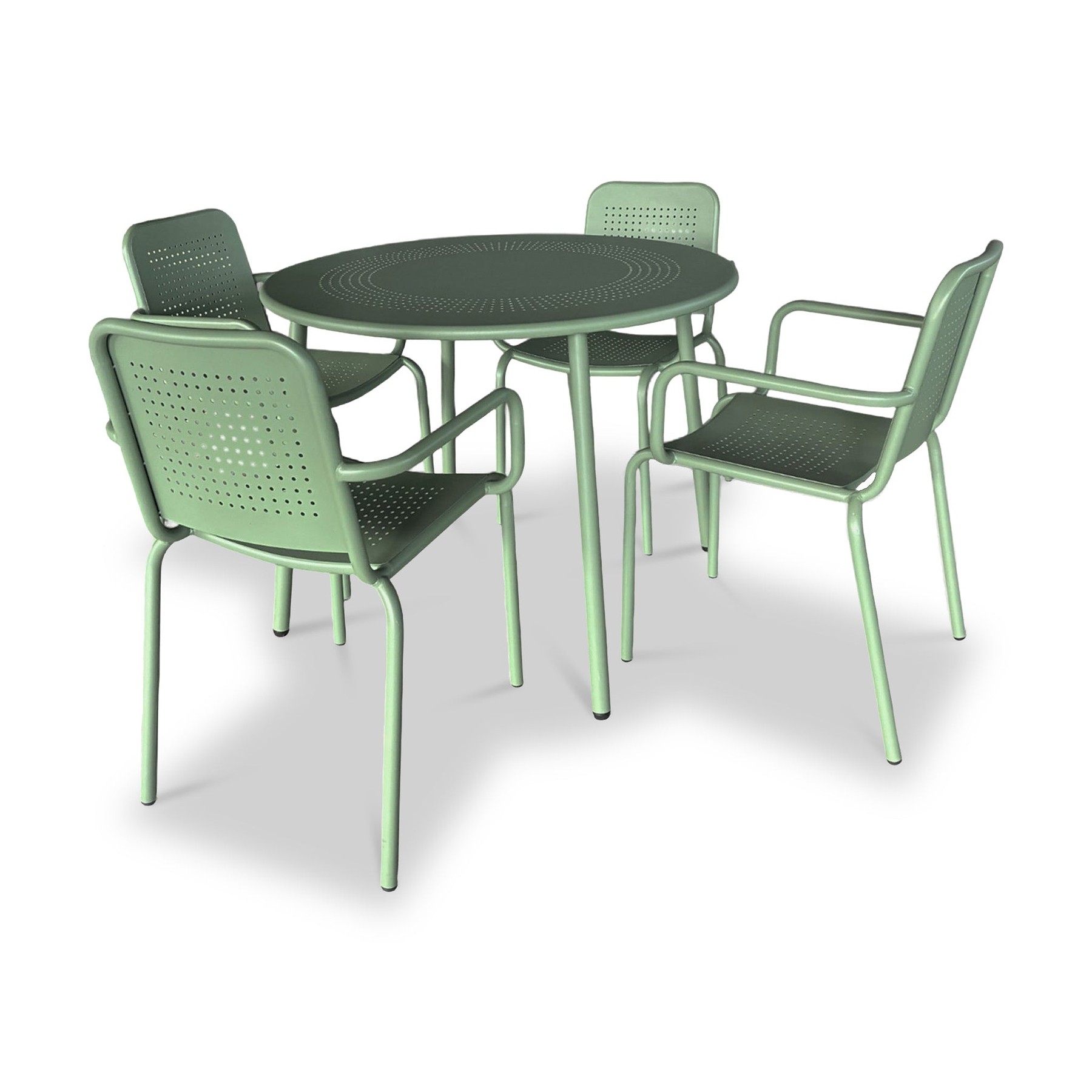 Porto olive 4 Seater Round Dining Set