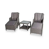 Paris 2 Seater High Back Recliner Comfort Companion Set