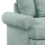 Pembroke 2 Seater Sofabed - Aqua Close Up From Roseland Furniture