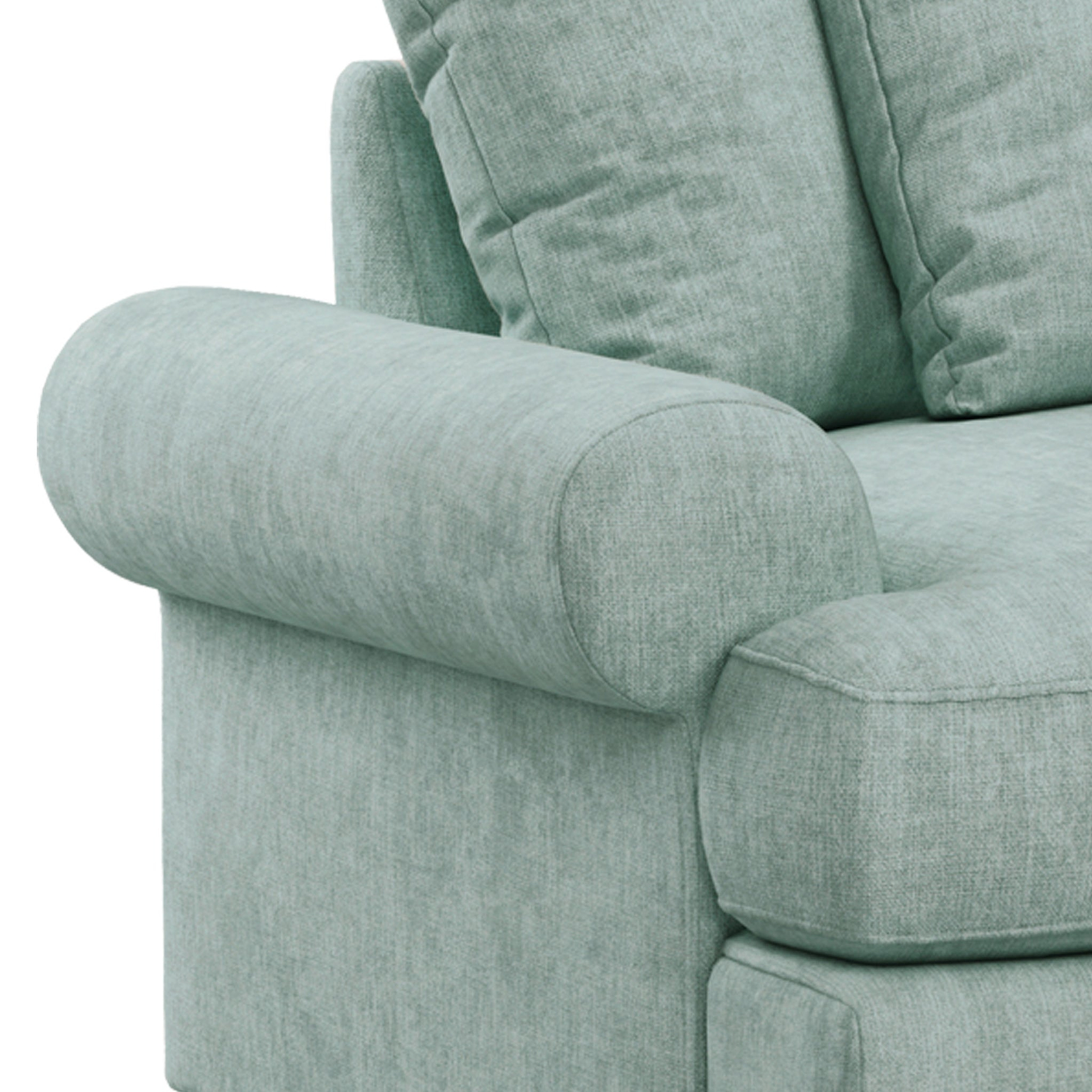 Pembroke 2 Seater Sofabed - Aqua Close Up From Roseland Furniture