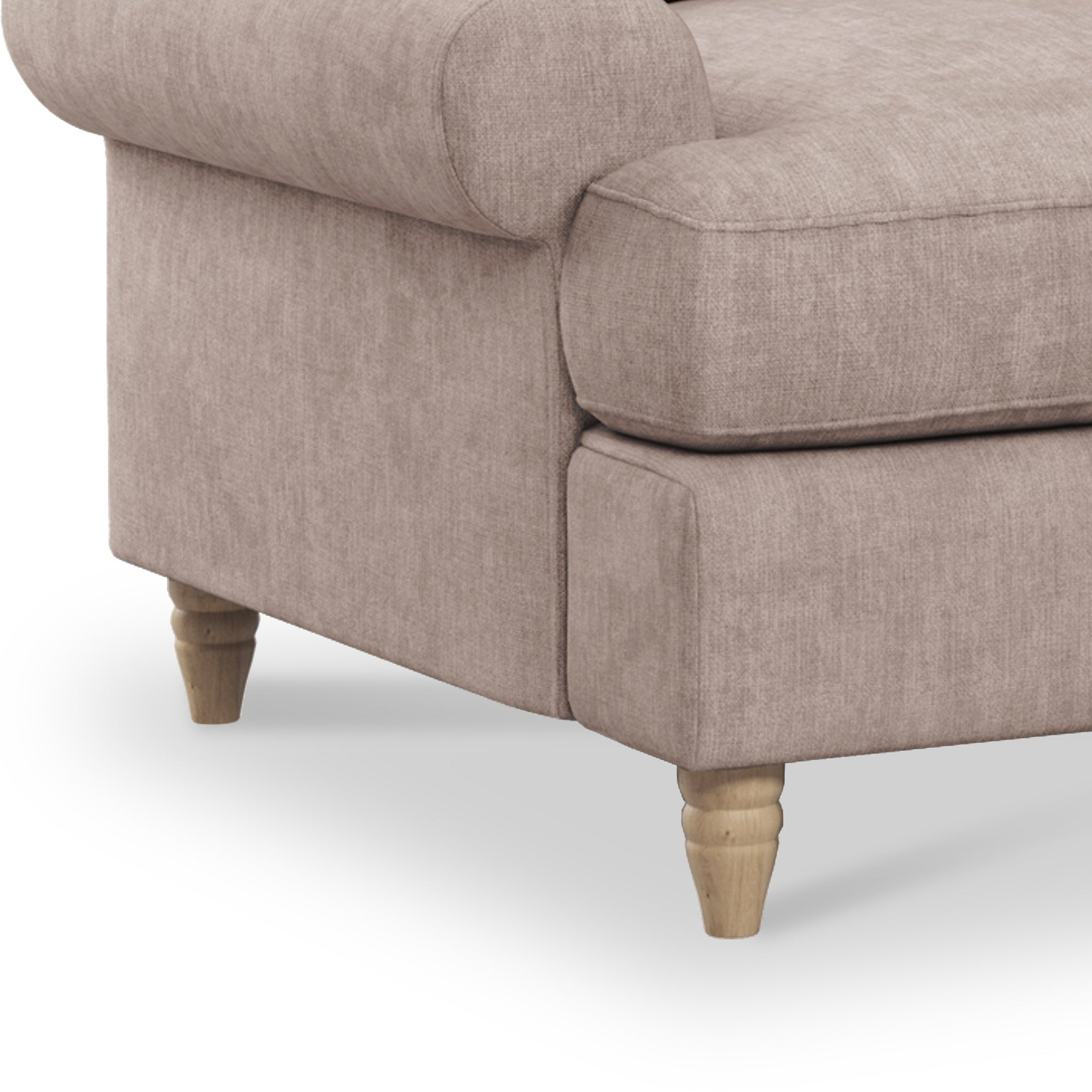 Pembroke 2 Seater Sofabed  -  Beige Close Up From Roseland Furniture