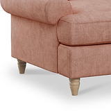 Pembroke 2 Seater Sofabed  -  Coral  Close Up From Roseland Furniture