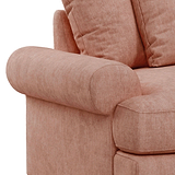Pembroke 2 Seater Sofabed  -  Coral  Close Up From Roseland Furniture