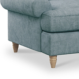 Pembroke 2 Seater Sofabed - Denim Close Up From Roseland Furniture