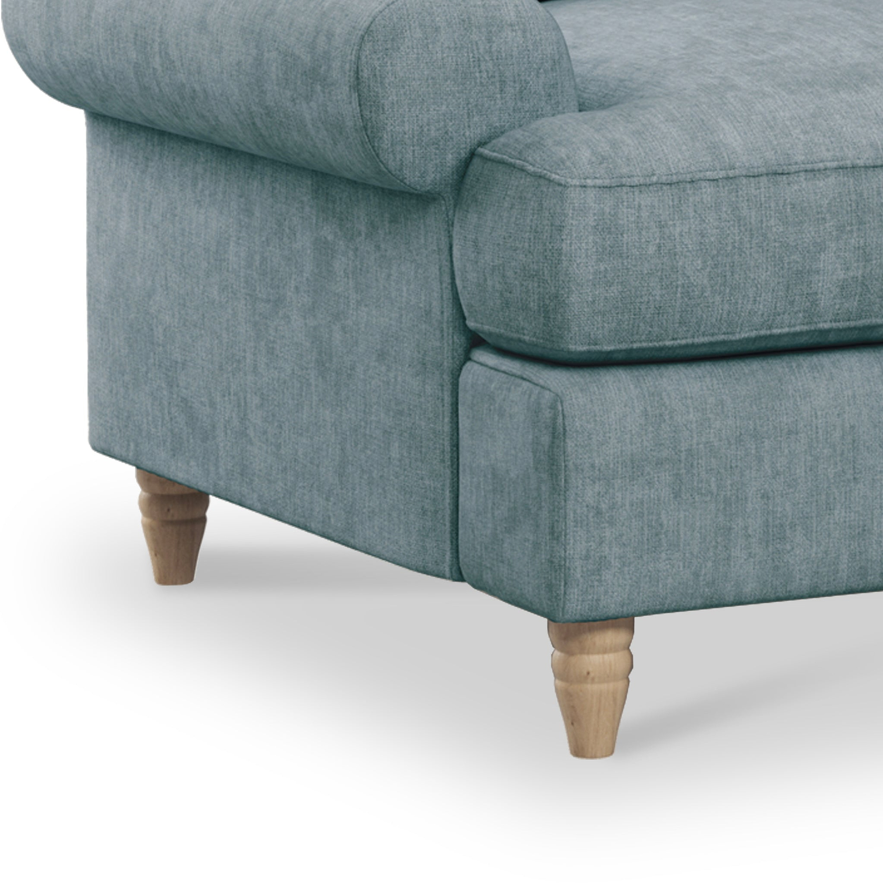 Pembroke 2 Seater Sofabed - Denim Close Up From Roseland Furniture