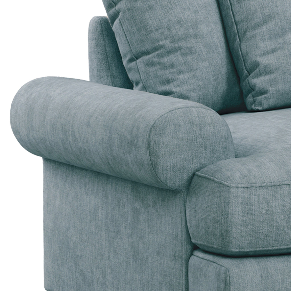 Pembroke 2 Seater Sofabed - Denim Close Up From Roseland Furniture