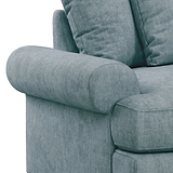 Pembroke 2 Seater Sofabed - Denim Close Up From Roseland Furniture