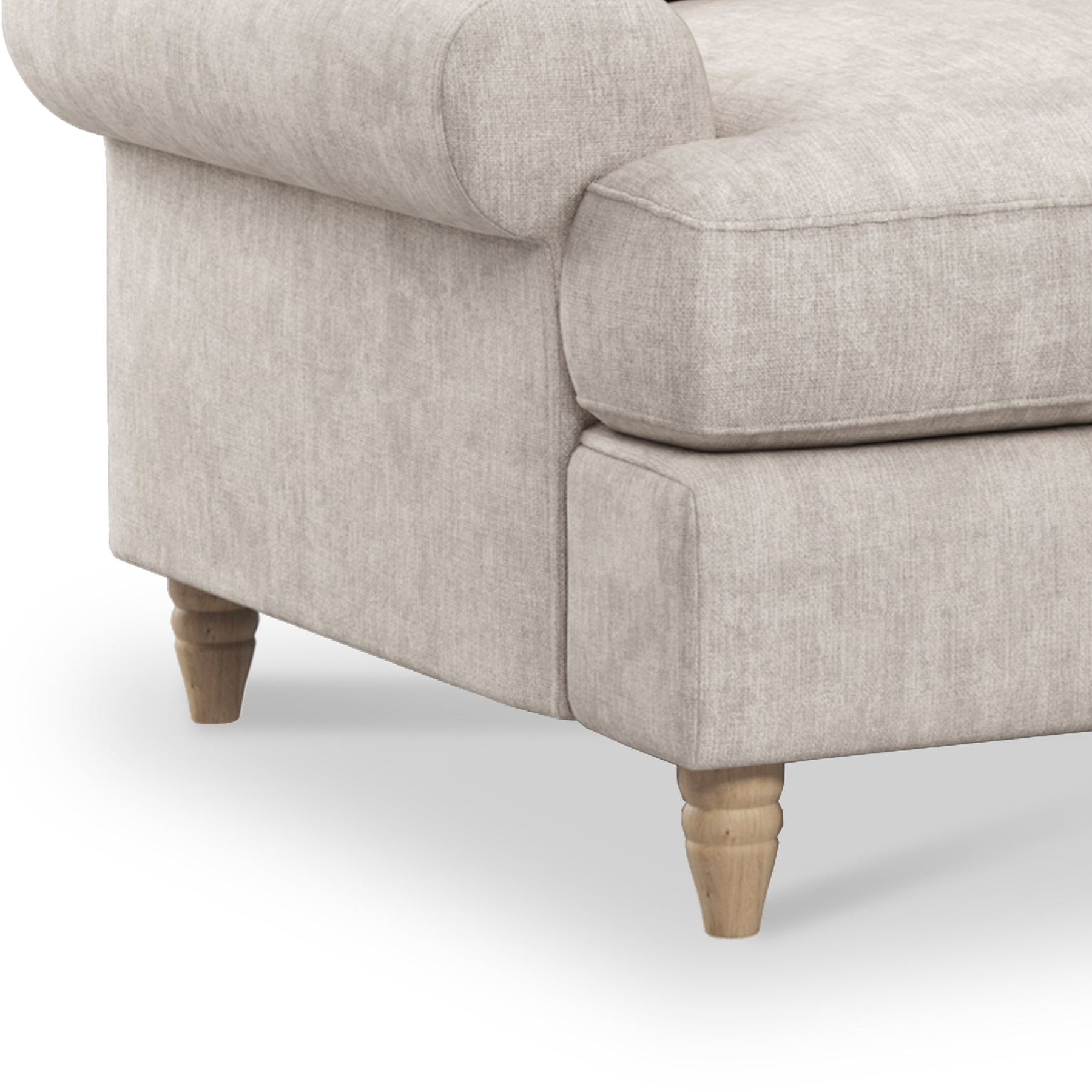 Pembroke 2 Seater Sofabed - Linen Close Up From Roseland Furniture