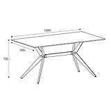 Penhallow 160cm Dining Table dimensions