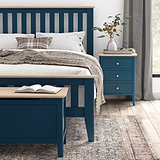 Penrose Navy Blue Blanket Box for bedroom