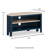 Penrose Corner TV Unit Dimensions
