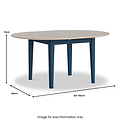 Penrose Extending Round Dining Table Dimensions