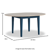 Penrose Extending Round Dining Table Dimensions