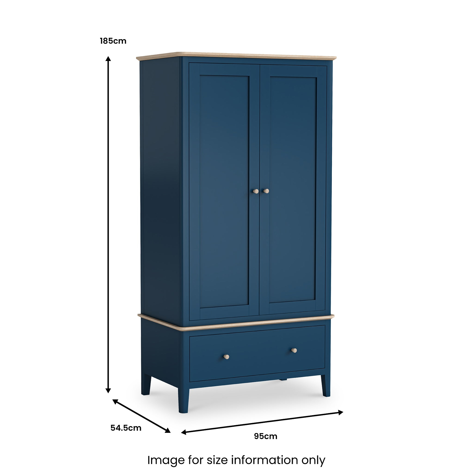 Penrose Gents Wardrobe Dimensions