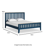 Penrose King Slatted Bed Dimensions
