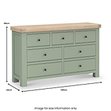 Penzance 3 Over 4 Chest of Drawers dimensions