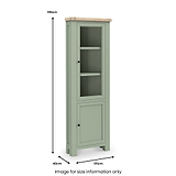 Penzance Corner Display Cabinet dimensions