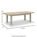 Penzance Large Extending Dining Table dimensions