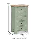 Penzance 5 Drawer Tallboy Chest