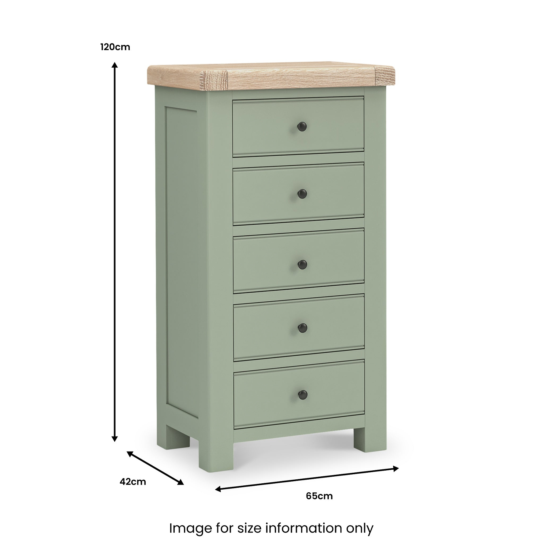 Penzance 5 Drawer Tallboy Chest