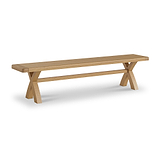 Portland Oak 200cm Dining Bench from Roseland Furniture