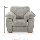 Camden Armchair Tate Grey Bohor Charcoal from Roseland Furniture