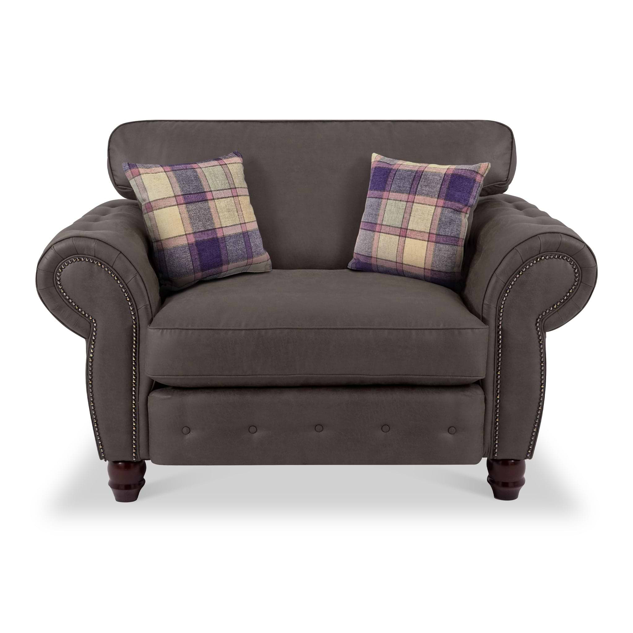 Ashford Snuggle Chair Arizona Charcoal from Roseland Furniture