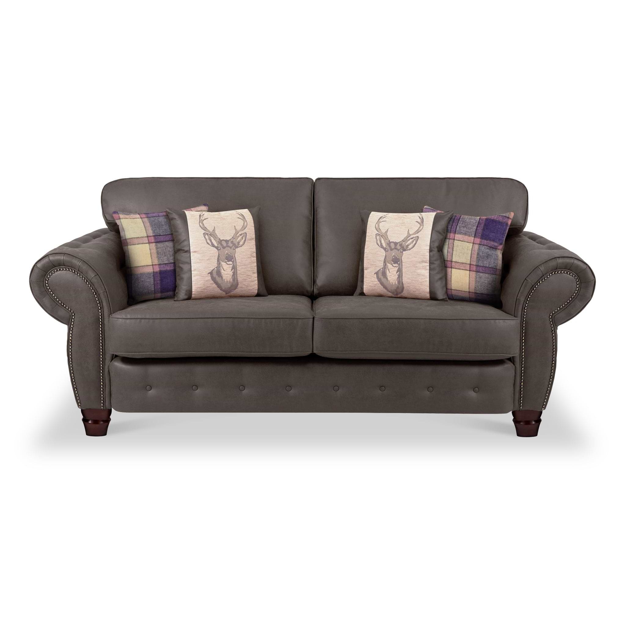 Ashford 3 Seater Sofa Arizona Charcoal from Roseland Furniture