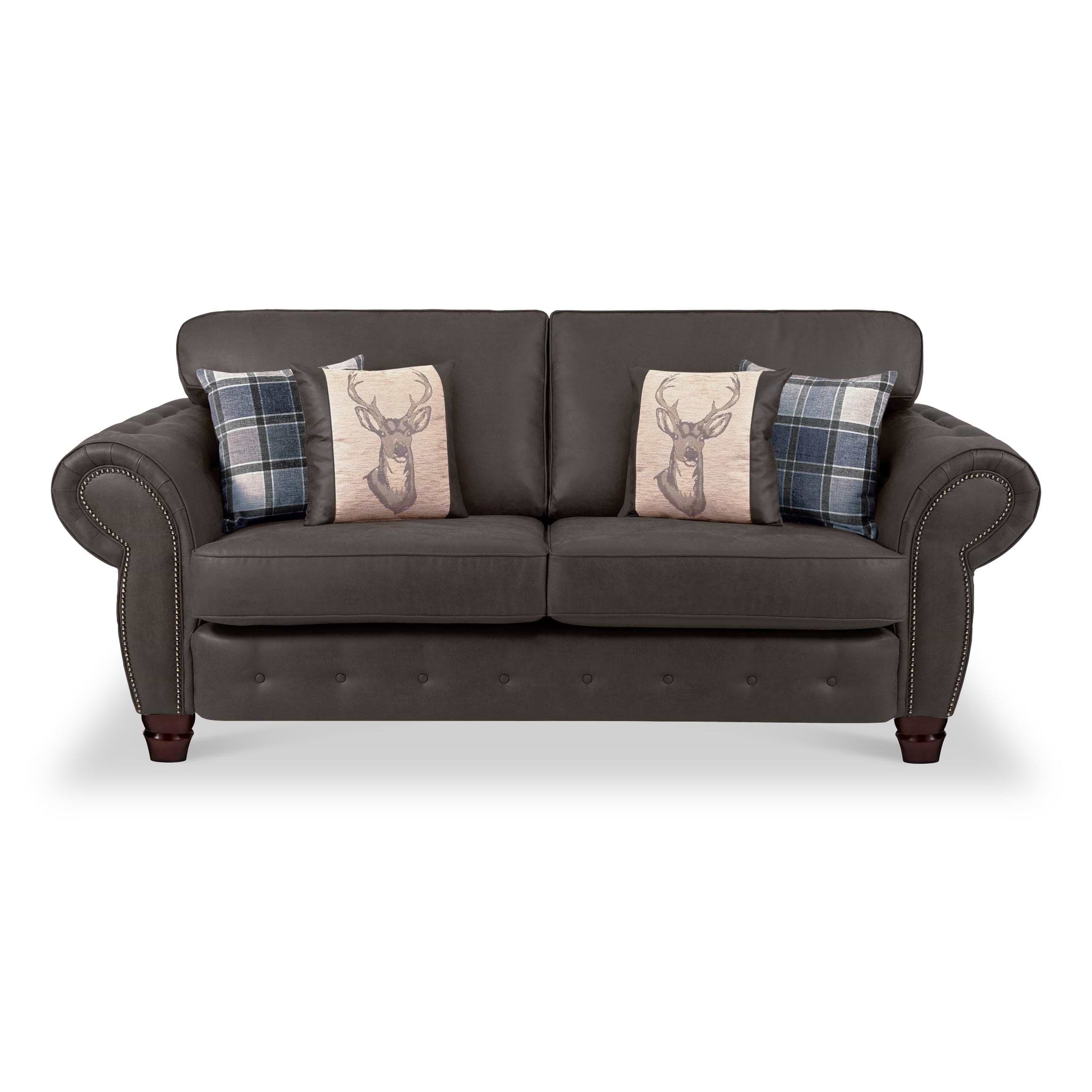 Ashford 3 Seater Sofa Arizona Black from Roseland Furniture