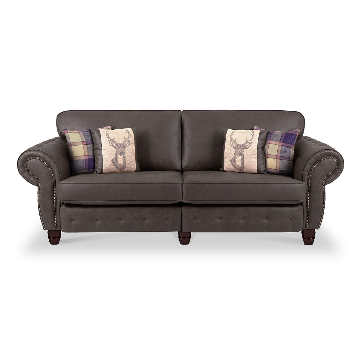 Ashford 4 Seater Sofa Arizona Charcoal from Roseland Furniture