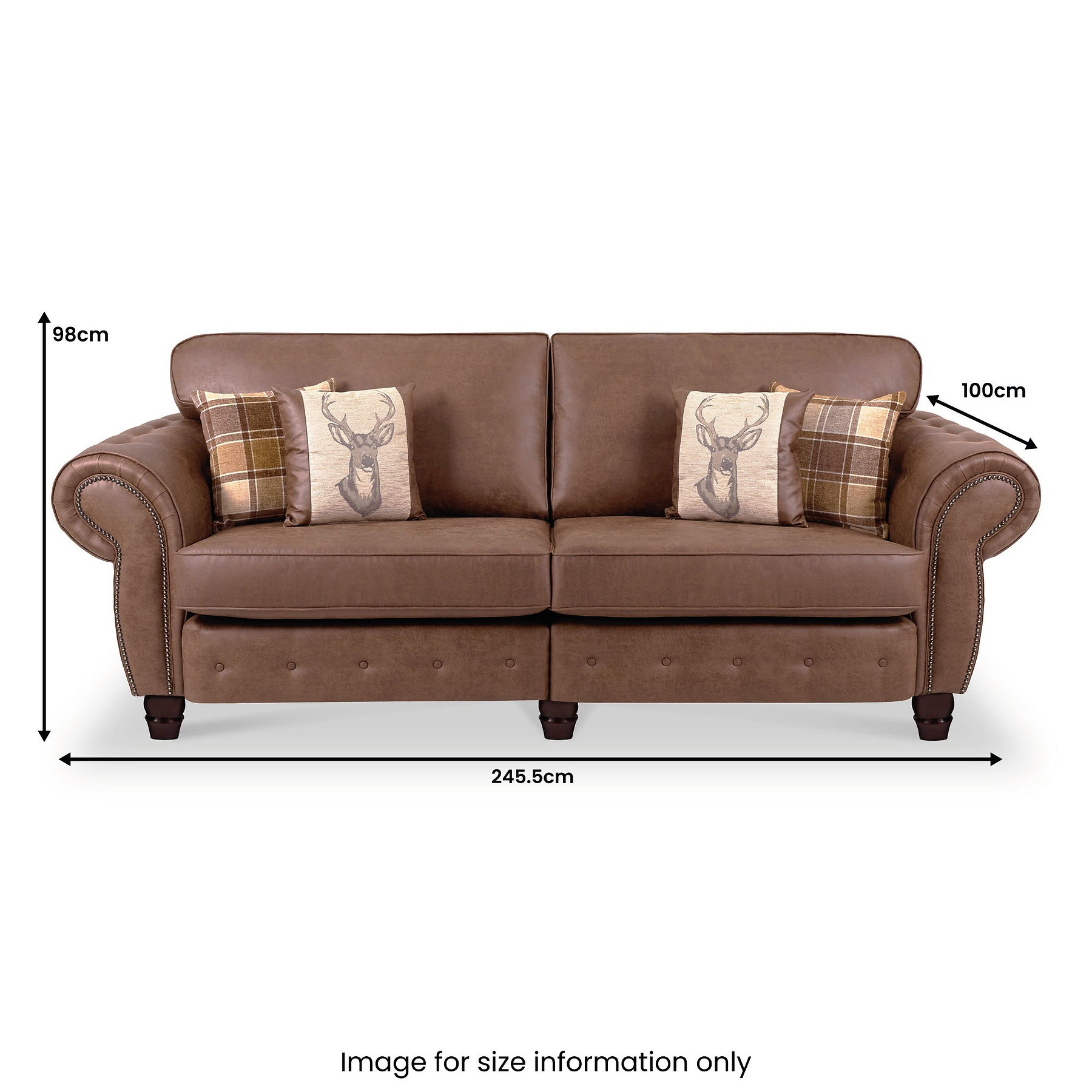 Ashford 4 Seater Sofa Arizona Tan from Roseland Furniture
