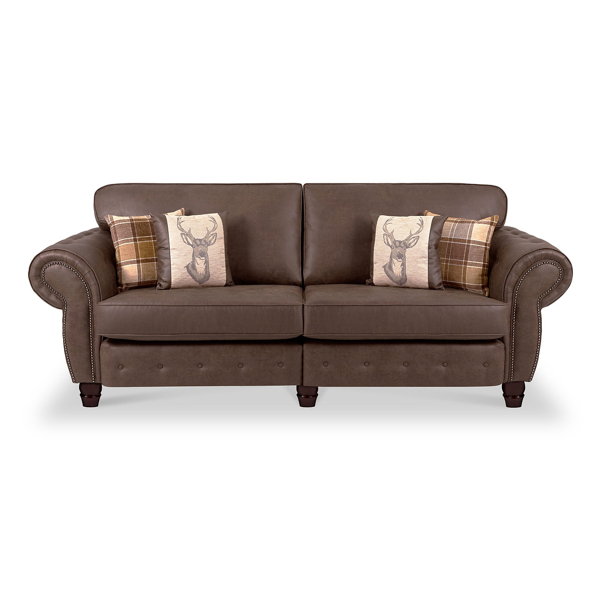Ashford 4 Seater Sofa Arizona Mahogany from Roseland Furniture