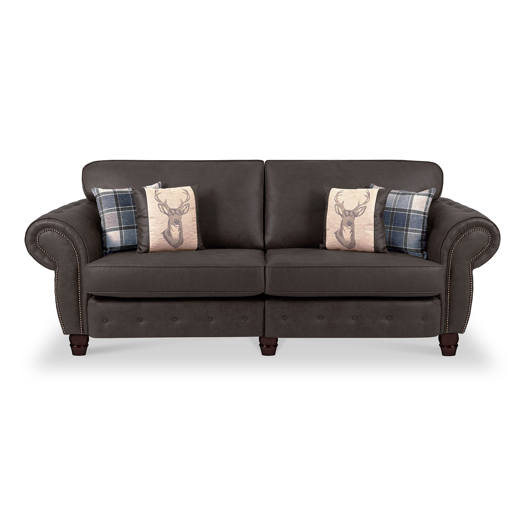 Ashford 4 Seater Sofa Arizona Black from Roseland Furniture