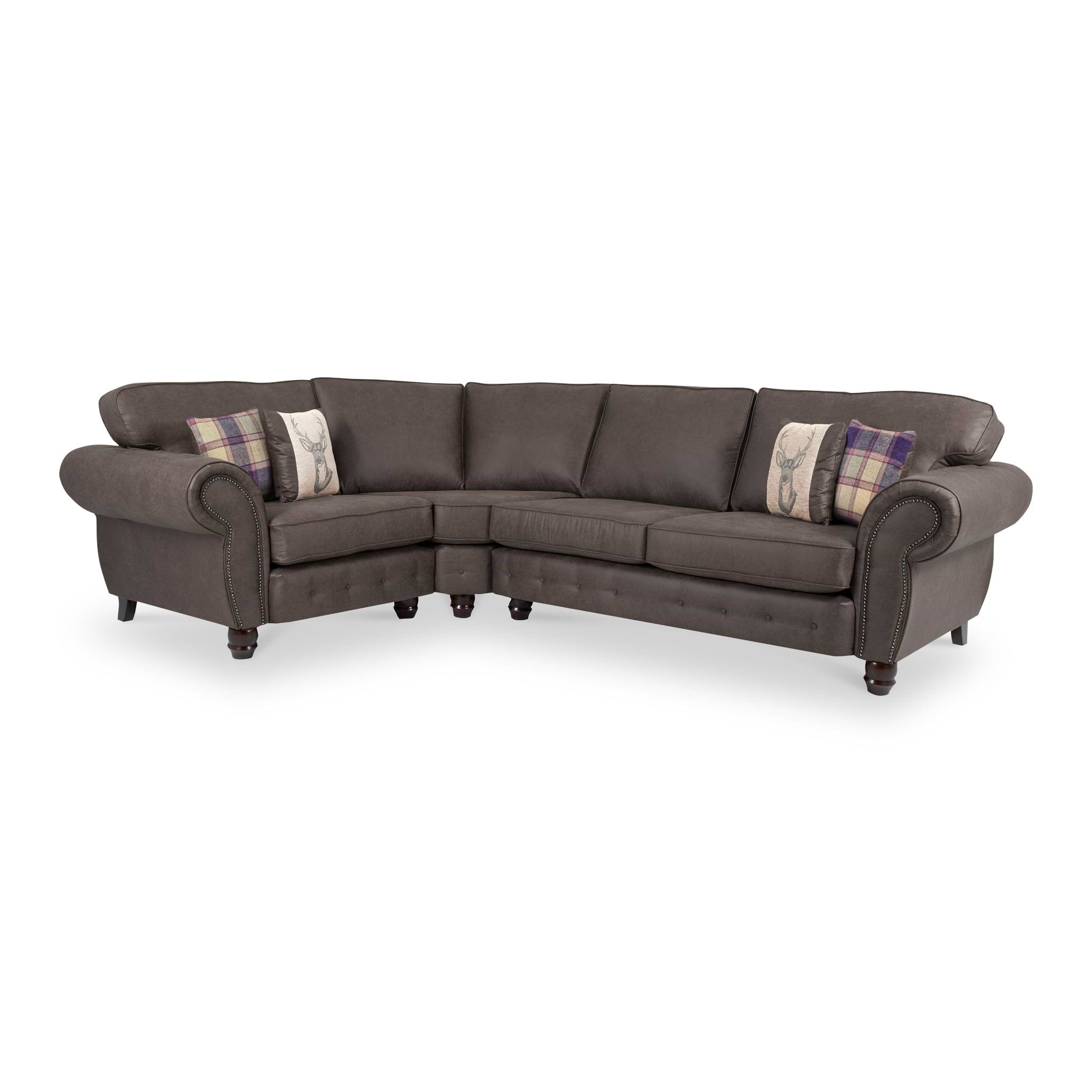 Ashford 3 1 Corner Group LHF Arizona Charcoal from Roseland Furniture