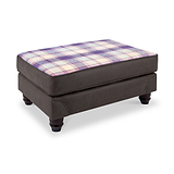 Ashford Footstool Arizona Charcoal from Roseland Furniture