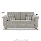 Camden 3 Seater Sofa Tate Grey Bohor Charcoal from Roseland Furniture
