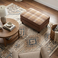 Ashford Footstool Arizona Tan from Roseland Furniture