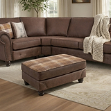 Ashford Footstool Arizona Mahogany from Roseland Furniture