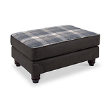 Ashford Footstool Arizona Black from Roseland Furniture