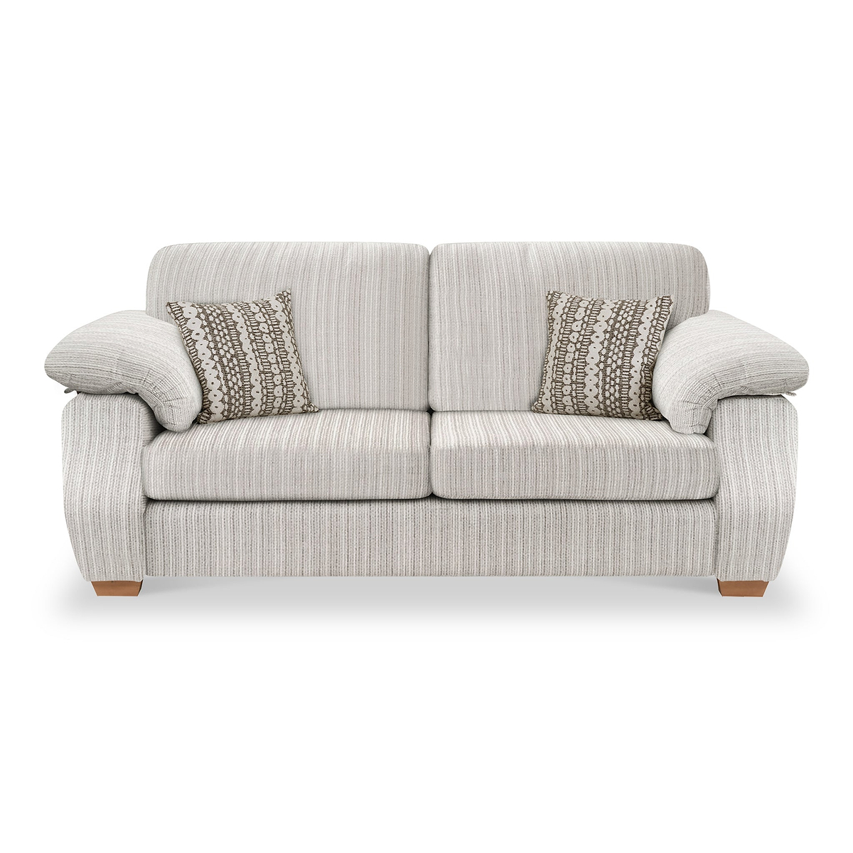 Camden 3 Seater Sofa Tate Cream Bohor Brown from Roseland Furniture