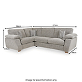 Camden 3 1 Corner Group LHF Tate Grey Bohor Charcoal from Roseland Furniture